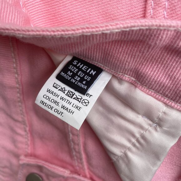 High Waisted Denim Pant Jeans  Size 6 Medium SHEIN Wide Leg - Picture 6 of 8